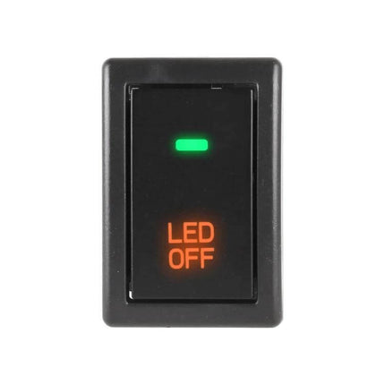 Car Fog Light On Off Button Switch With Cable For Suzuki - ABS replacement dashboard switch with LED indicator, cable included, fits front-panel hole
