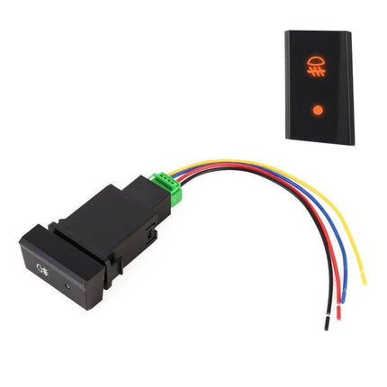 TS-18 Car Fog Light On-Off Switch With Cable For Hyundai Accent replacement ABS front panel switch with wiring harness