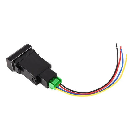 TS-18 Car Fog Light On-Off Switch With Cable For Hyundai Accent black ABS front-panel replacement switch with multicolor wires