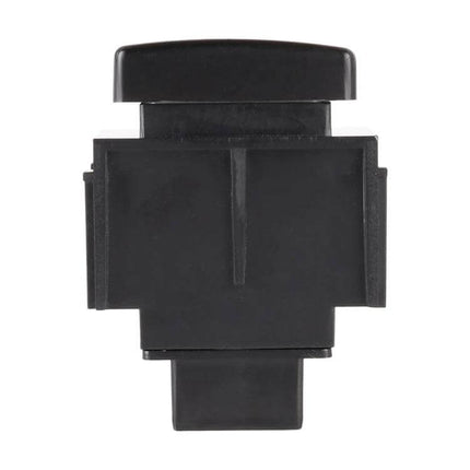 Car Fog Light On Off Button Switch With Cable Easy To Install - black ABS dash-mounted fog light on/off switch with cable, compact replacement part