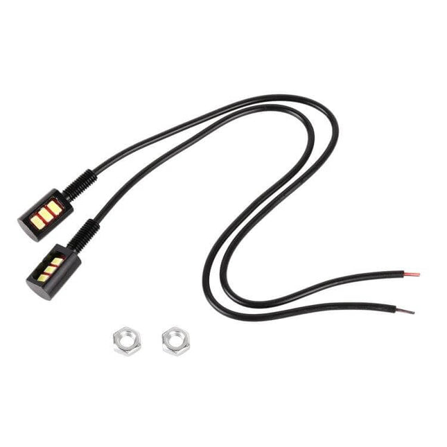 License Plate Light For Car And Motorcycle 27cm Cable compact aluminum LED with 27cm wire plug-and-play for improved night visibility