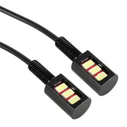 License Plate Light For Car And Motorcycle 27cm Cable compact aluminum LED replacement with 27cm cable, DC12V plug-and-play installation