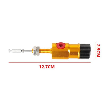 Adjustable Motorcycle Brake Clutch Master Cylinder Rod gold adjustable 12.7cm with black knob for precise lever position