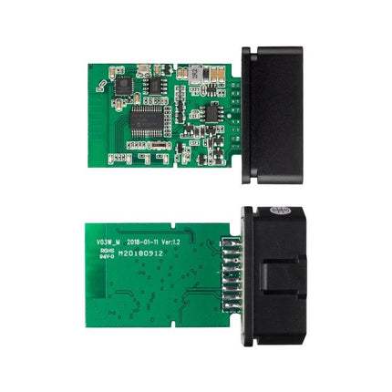 Essential Car Diagnostic Tool for Everyday Vehicle Checks - compact OBD2 diagnostic module with exposed PCB and black OBD connector