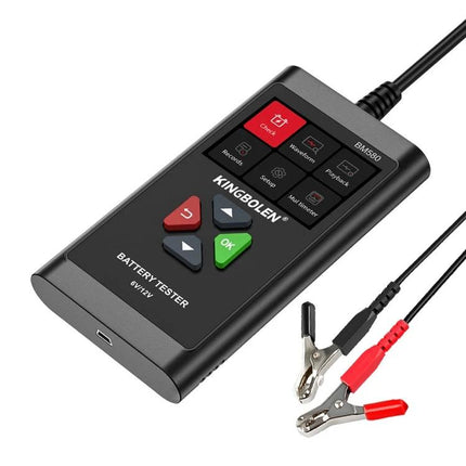 KINGBOLEN Battery Tester for Everyday Car Maintenance Tasks handheld battery tester with clamps for quick vehicle battery health checks