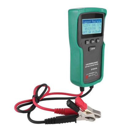 DUOYI Car Battery Tester for Everyday Vehicle Checks handheld battery tester with LCD and red black clamps