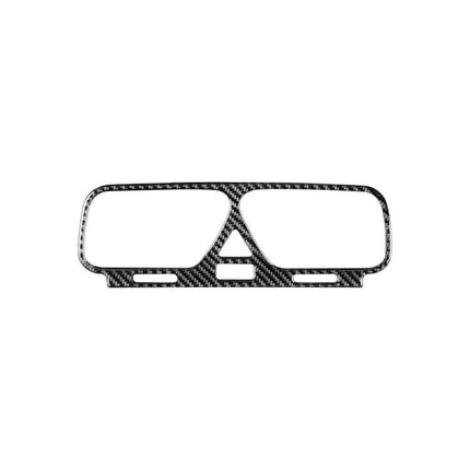Carbon Fiber Decorative Sticker for Volkswagen Scirocco Air Outlet - black carbon fiber dashboard air vent trim