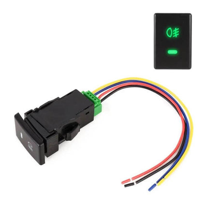 TS-16 Car Fog Light On-Off Switch With Cable For Isuzu mu-X compact ABS on-off switch with green indicator and wiring harness