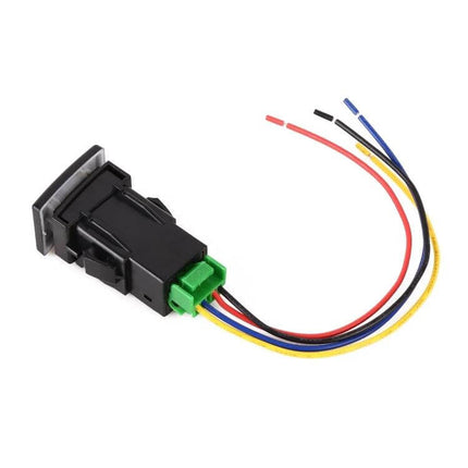 TS-16 Car Fog Light On-Off Switch With Cable For Isuzu mu-X compact ABS switch with green indicator and wiring harness