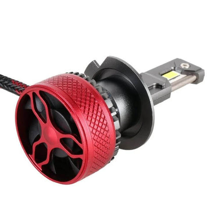 H7 LED Car Headlights For Clear Night Driving And Daily Use - compact 12V 65W 6500LM 6000K H7 LED bulb with cooling fan