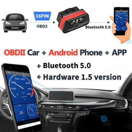 Essential Konnwei Tool for Everyday Car Maintenance Checks - OBD-II Bluetooth 5.0 scanner with Android app for quick engine code checks
