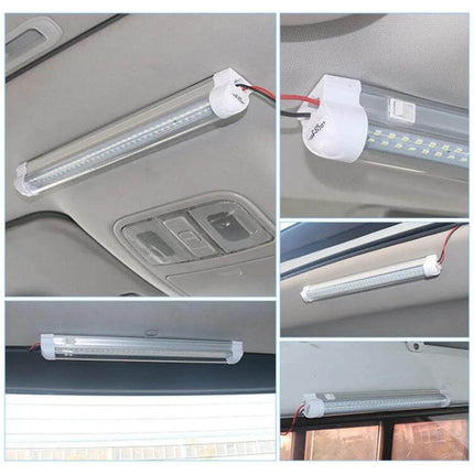 Two-Pack RV Dome Light for Cabin Interior Use Daily overhead LED cabin lights 72x2835 beads bright low-heat ceiling-mounted duo