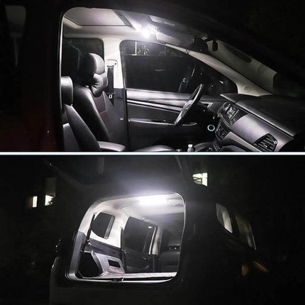 Two-Pack RV Dome Light for Cabin Interior Use Daily bright ceiling-mounted LED lights illuminating RV cabin and bunks