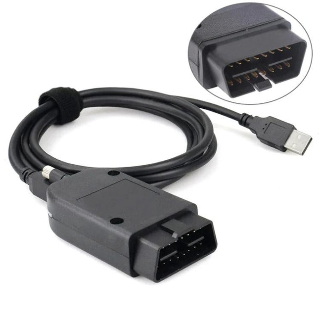 OBD2 Cable for Everyday Car Diagnostics on Volkswagen Vehicles - USB to OBD2 connector for home engine code reading