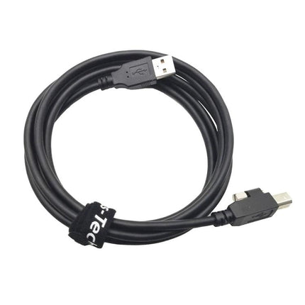 OBD2 Cable for Everyday Car Diagnostics on Volkswagen Vehicles - black USB-to-OBD2 laptop diagnostic cable coiled