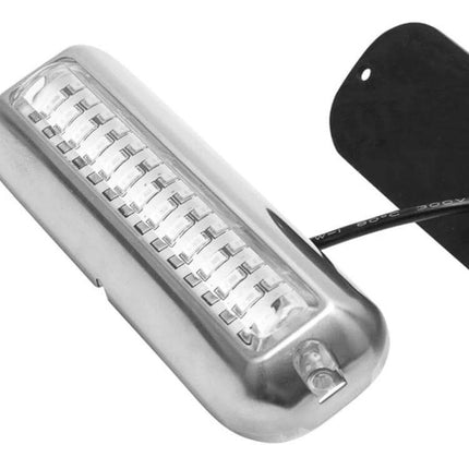 Stainless Steel Boat Underwater Light for Ambience and Night Fishing – 316 stainless surface-mount 42-LED 90° flood marine light