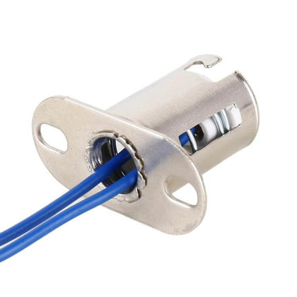 1 Pair Car 1157 Bulb Holder Socket With Cable Easy To Install metal socket with blue wires for tail brake turn signal replacement