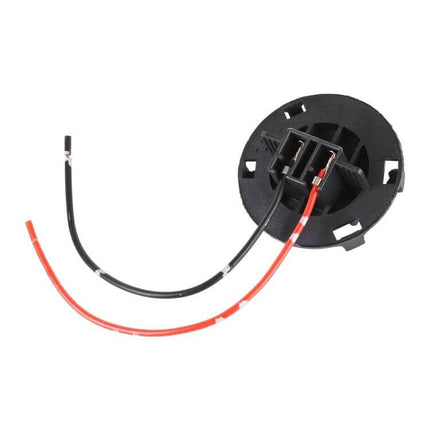 Halogen Lamp Socket With Cable For Hyundai Tucson Car Bulb Holder, black circular socket with red and black wires for headlight replacement