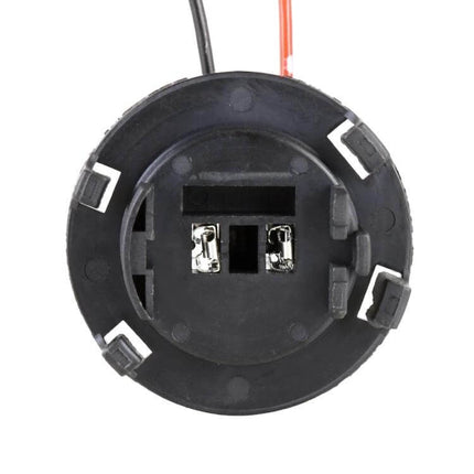 Halogen Lamp Socket With Cable For Hyundai Tucson Car Bulb Holder – black round replacement headlight socket with red and black wires