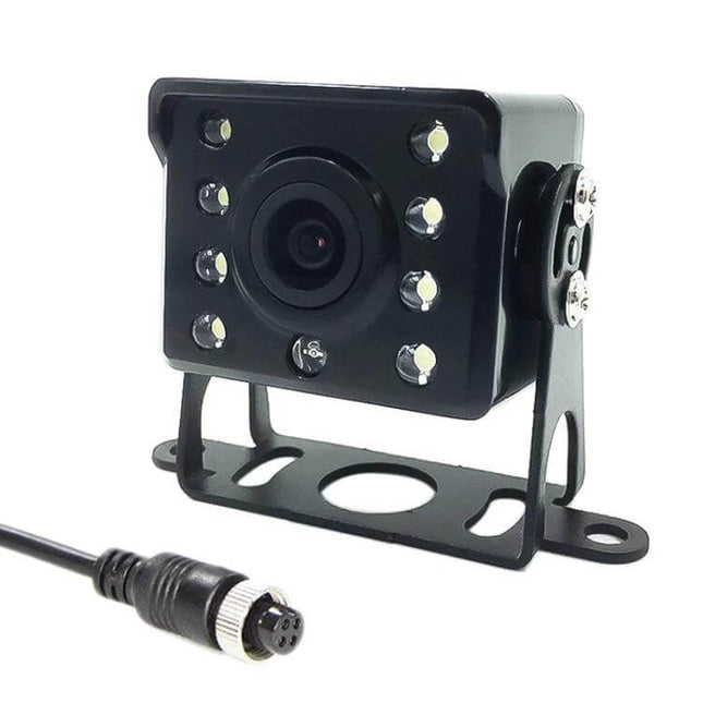 HD Night Vision Backup Camera for Safe Truck Reversing - compact night-vision truck reversing camera with IR LEDs and 12-36V compatibility