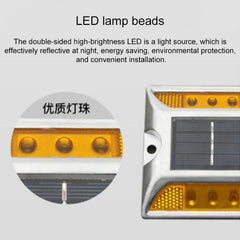 Luz de carretera cuadrada solar, luz de guía para automóvil, luz de desaceleración de carretera, versión brillante intermitente