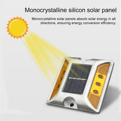 Luz de carretera cuadrada solar, luz de guía para automóvil, luz de desaceleración de carretera, versión brillante intermitente