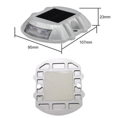 Solar-Powered Horseshoe Road Marker Light for Safe Vehicle Navigation and Deceleration