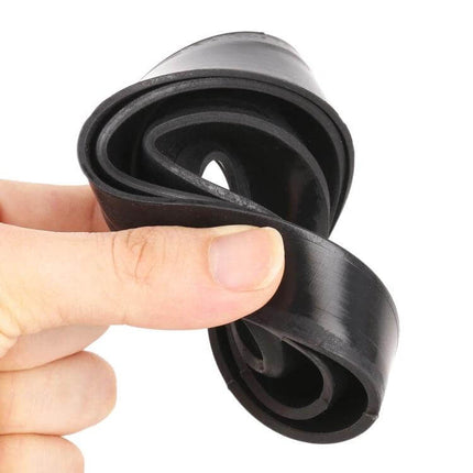 Universal Headlight Soft Silicone Dust Cover For Headlights - flexible black silicone seal for headlight bulb opening, tool-free installation, trim-to-fit