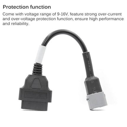 Essential Connector for Suzuki Motorcycle Daily Maintenance - compact OBD-style plug adapter for wiring checks and roadside electrical troubleshooting