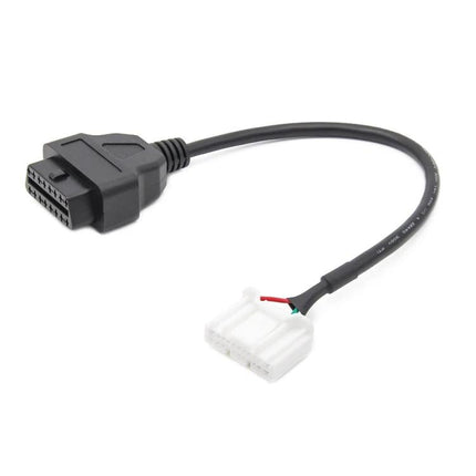 Use this cable for Tesla Model X and S vehicle checks - black OBD adapter cable for diagnostics