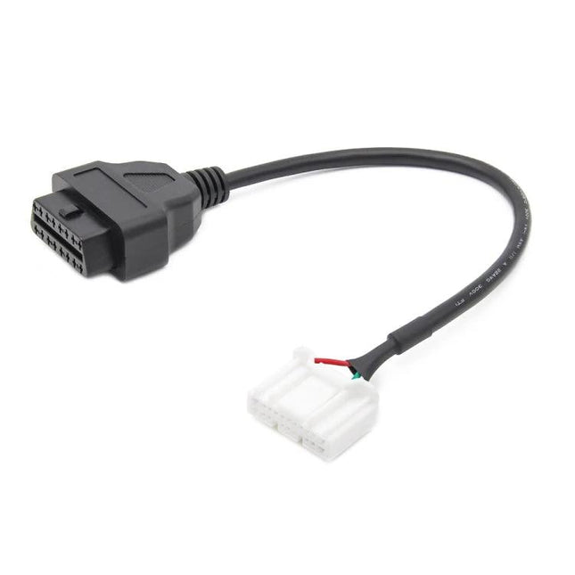 Use this cable for Tesla Model X and S vehicle checks - black OBD adapter cable for diagnostics