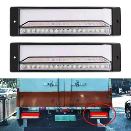 Truck Trailer Brake Light Three Color For Daily Use - LED 84 red/30 yellow/33 white PC+ABS rear light with screw-in mount for trucks and trailers