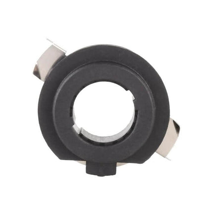 Pair Car H7 Lamp Holder Socket For Headlight Replacement - close-up of black H7 lamp holder socket pair for secure headlight wiring