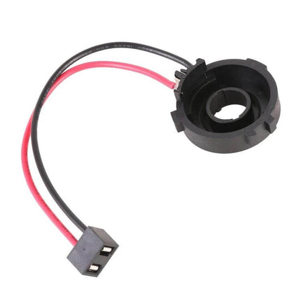 Car Lamp Holder Socket With Cable For Easy Headlight Replacement - black socket with red and black wires for VW Golf MK6/7, Jetta, Passat, Touran, Sharan, Scirocco, Vito