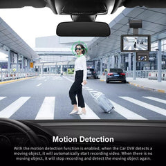 High-Definition Dual Lens Night Vision Dash Cam for Front and Rear Recording