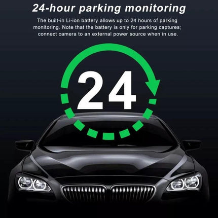 High-Definition Front and Rear Dual Camera Dash Cam with Night Vision for Safe Driving Recording 24-hour parking monitoring image
