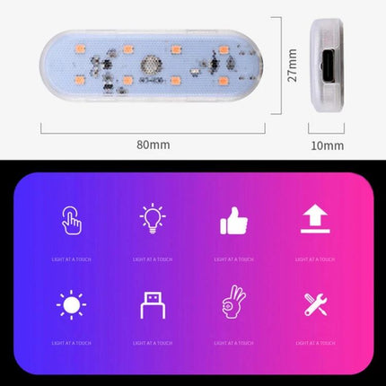 USB-C Car Foot Ambient Light Ice Blue For Interior Ambience