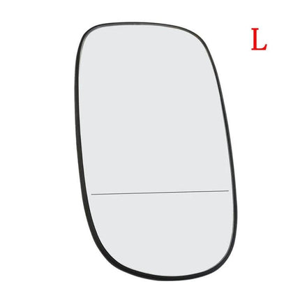 Wide-Angle Left Side Rearview Mirror for Saab 9-3 Vehicles replacement glass, left side wide-angle mirror with horizon line