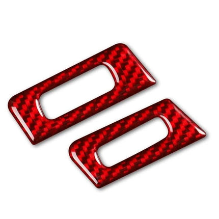 Carbon Fiber Decorative Stickers for BMW Air Outlets, Six-Piece Set - red carbon fiber trim pieces for air vent styling