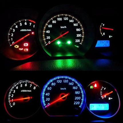 T5 Car Instrument Panel LED Decorative Light, 10 In 1 | Syndmart