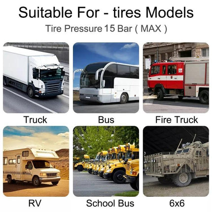Essential Tire Monitor for Safe Daily Truck Operations - real-time pressure & temperature monitoring for trucks, buses, RVs, school buses, fire trucks, 6x6
