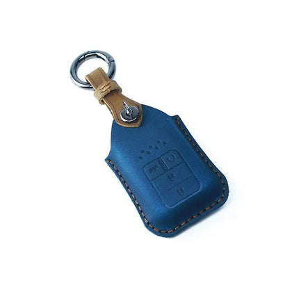 Cowhide Leather Key Protective Case for Honda Vehicles