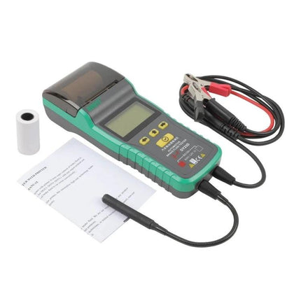 DUOYI Brake Fluid Tester for Everyday Vehicle Maintenance - handheld digital tester with probes, clips and paper roll for checking brake fluid water content
