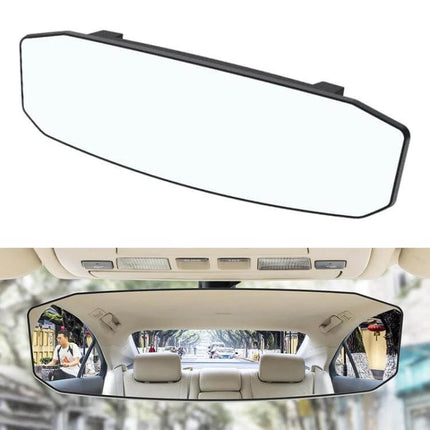 Shunwei Anti-Glare Rear-View Mirror for Safer Driving Visibility - 1300R arc wide-view attachment, fits 48-84mm original mirrors