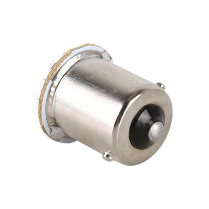 1156 Socket Car Turn Signal LED Bulbs, Universal Fit Pack Of 10 - close-up of single 1156 metal bulb base for automotive turn signal replacement