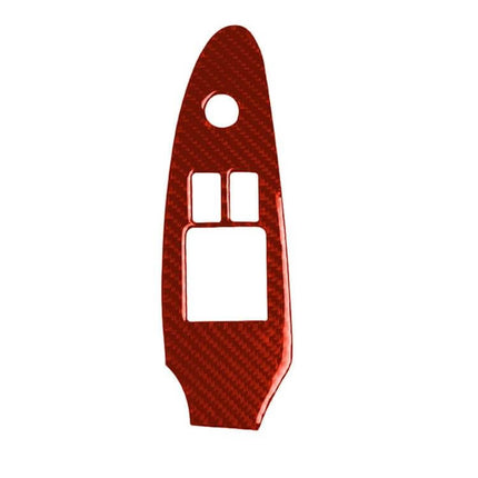 Nissan 370Z Carbon Fiber Decorative Right Drive Door Sticker in red carbon fiber finish, right-door fit for 2009+ models