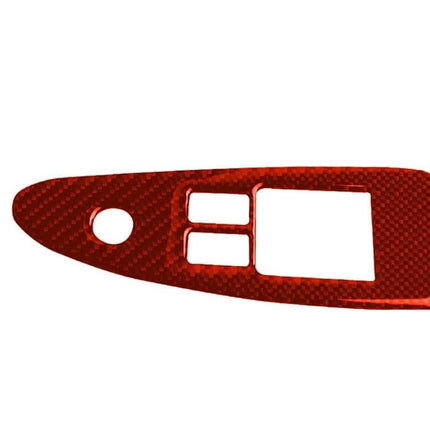 Nissan 370Z Carbon Fiber Decorative Right Drive Door Sticker red carbon fiber finish for 2009+ models