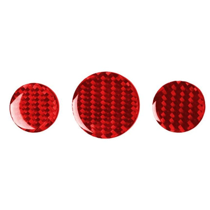 Carbon Fiber Decorative Sticker for BMW Mini Multimedia Knob red carbon fiber round set interior trim