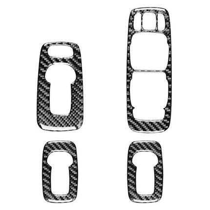 Carbon Fiber 4-in-1 Door Sticker for Volvo XC90 Right Drive — carbon fiber door trim set for 2003–2014 right-drive models