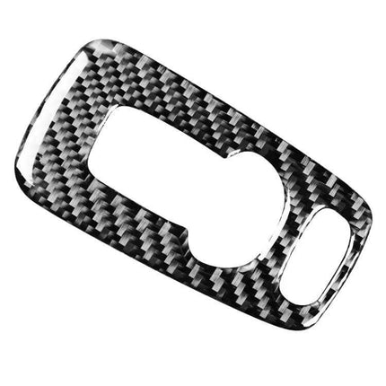 Carbon Fiber 4-in-1 Door Sticker for Volvo XC90 Right Drive — close-up carbon fiber door sticker piece for 2003–2014 right-drive interior